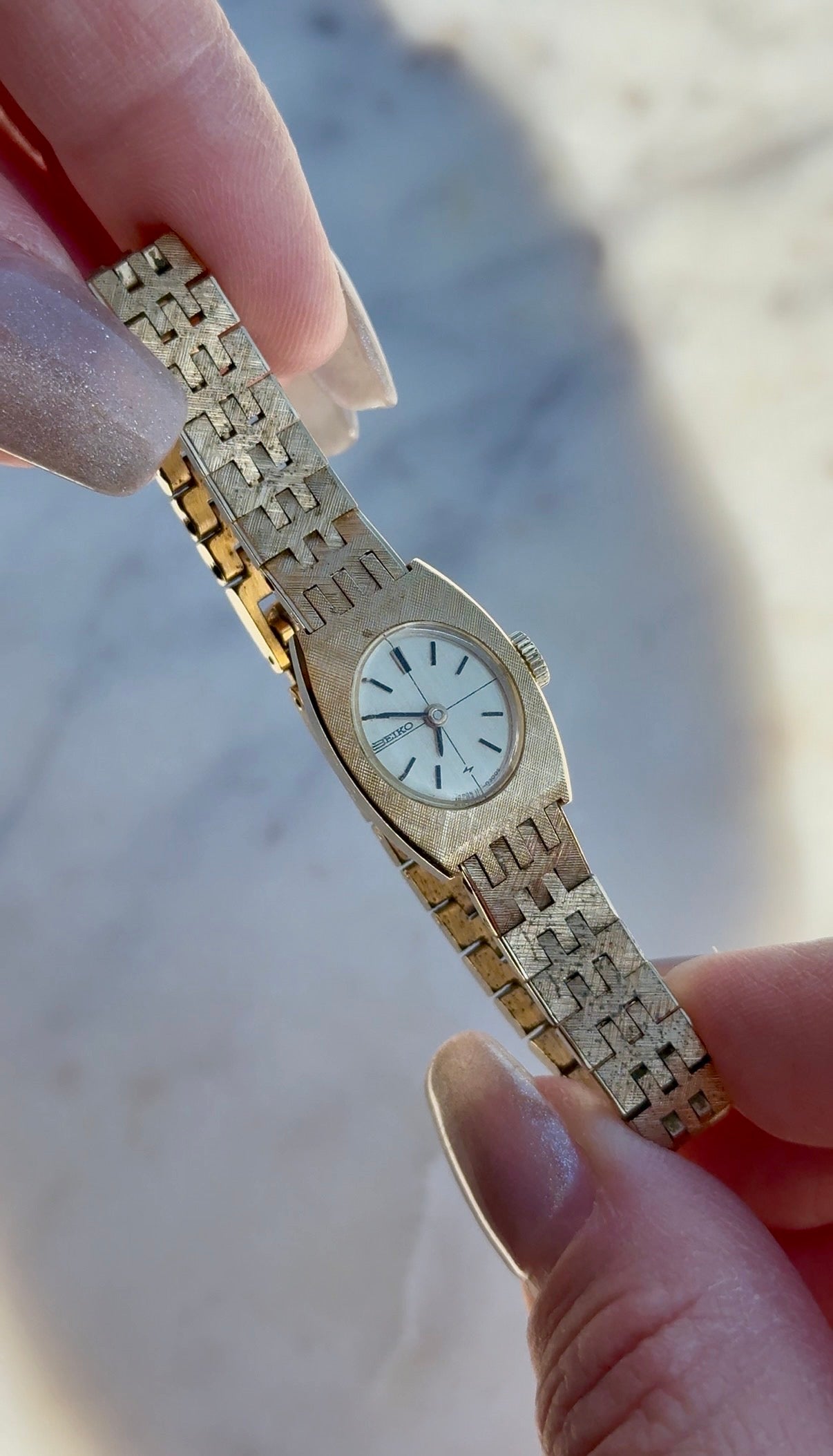 1963 Seiko Gold Plated Oval Watch