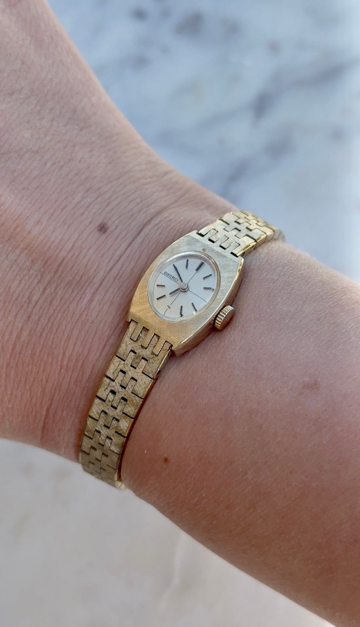 1963 Seiko Gold Plated Oval Watch