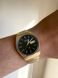 1978 Seiko Quartz SQ Gold Tone Day Date Watch