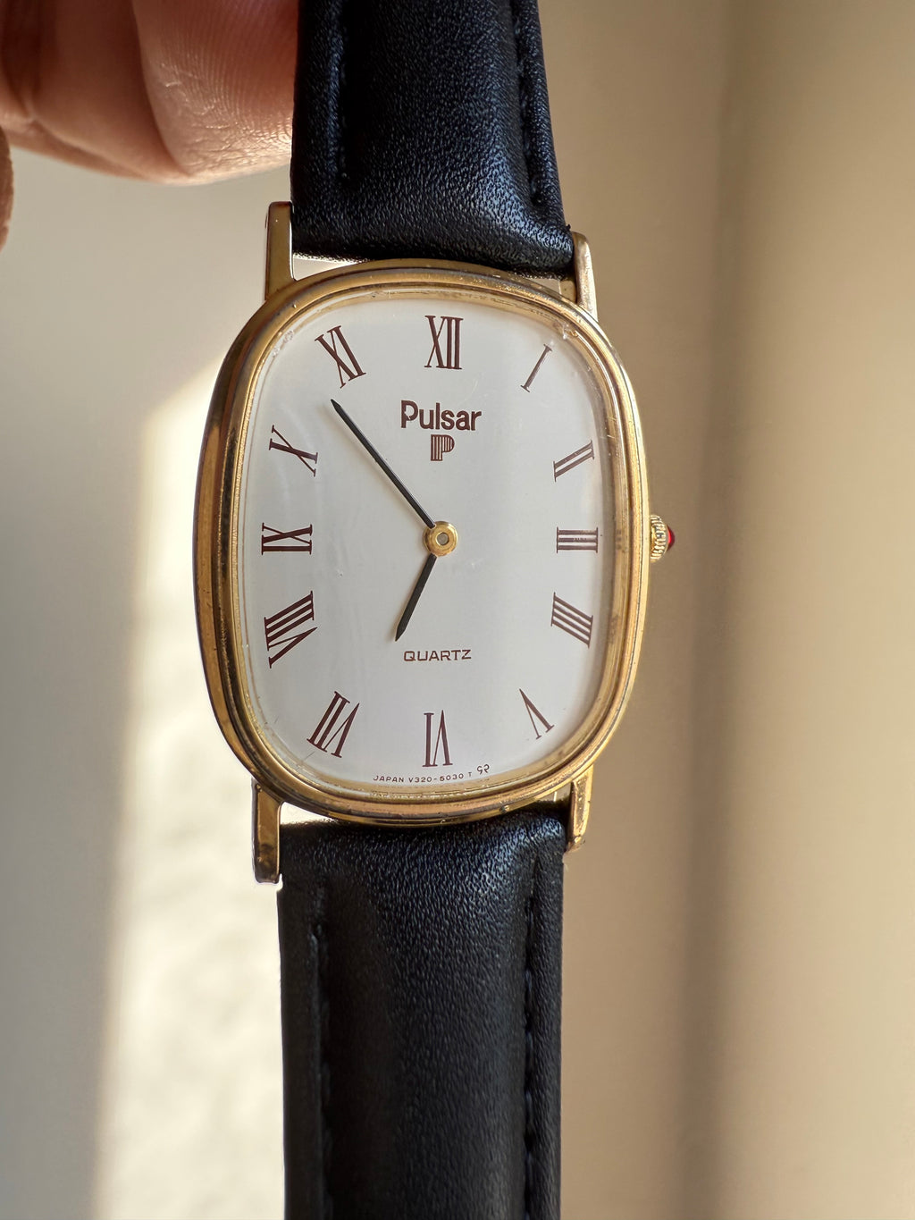 PULSAR by SEIKO Roman Numeral Chariot Quartz Watch