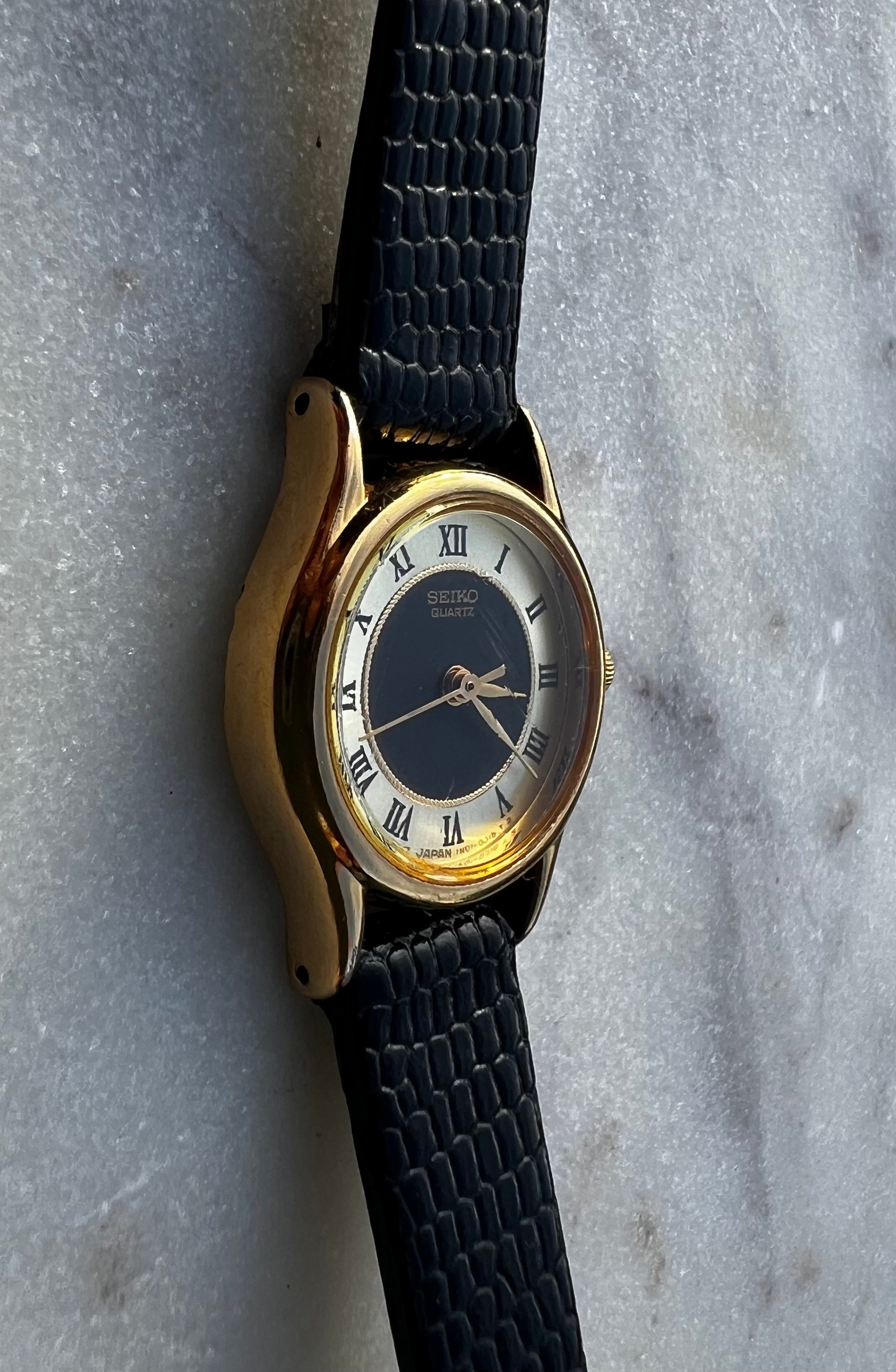 Seiko Quartz 20mm Bezel Roman Numeral Watch