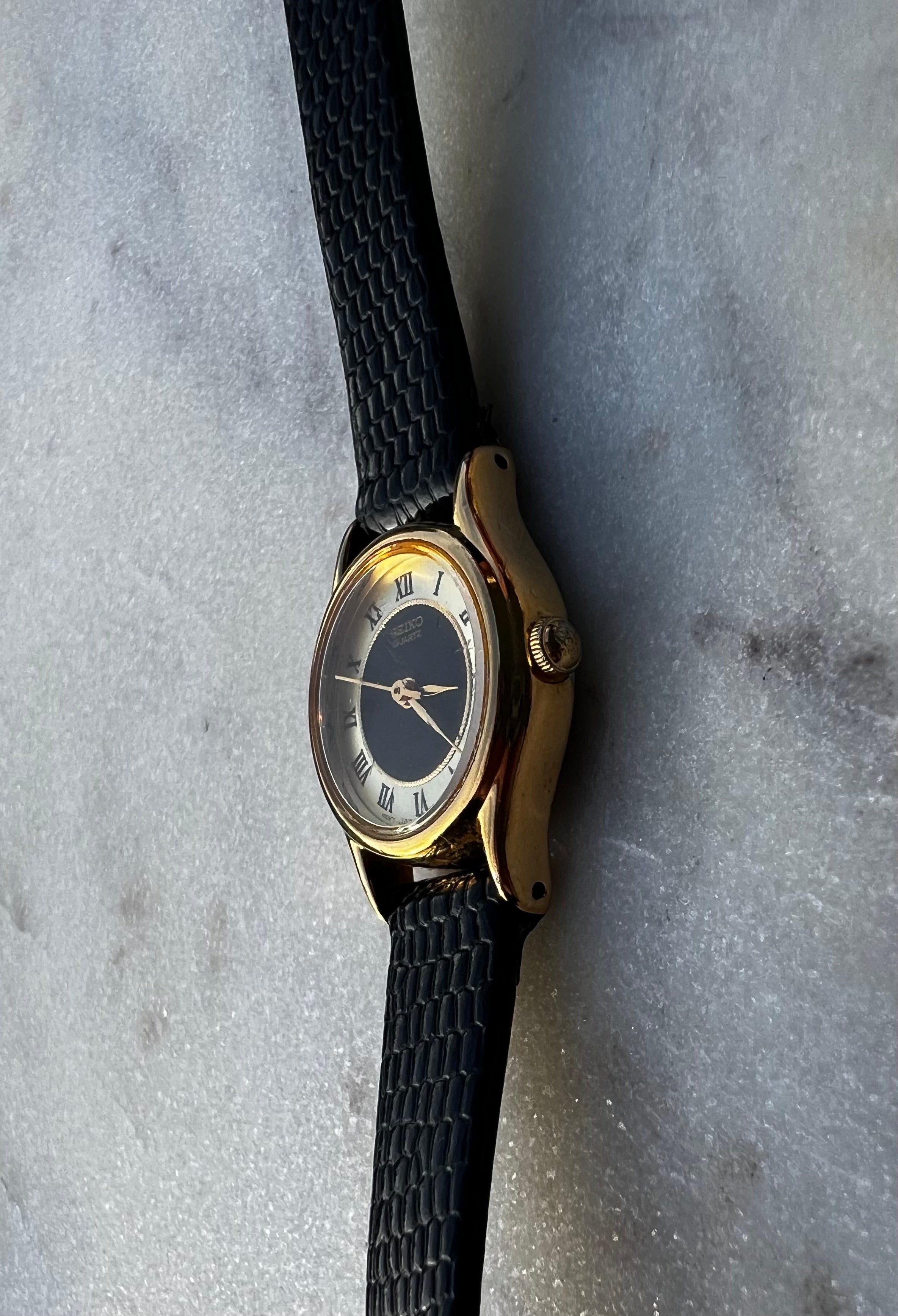 Seiko Quartz 20mm Bezel Roman Numeral Watch
