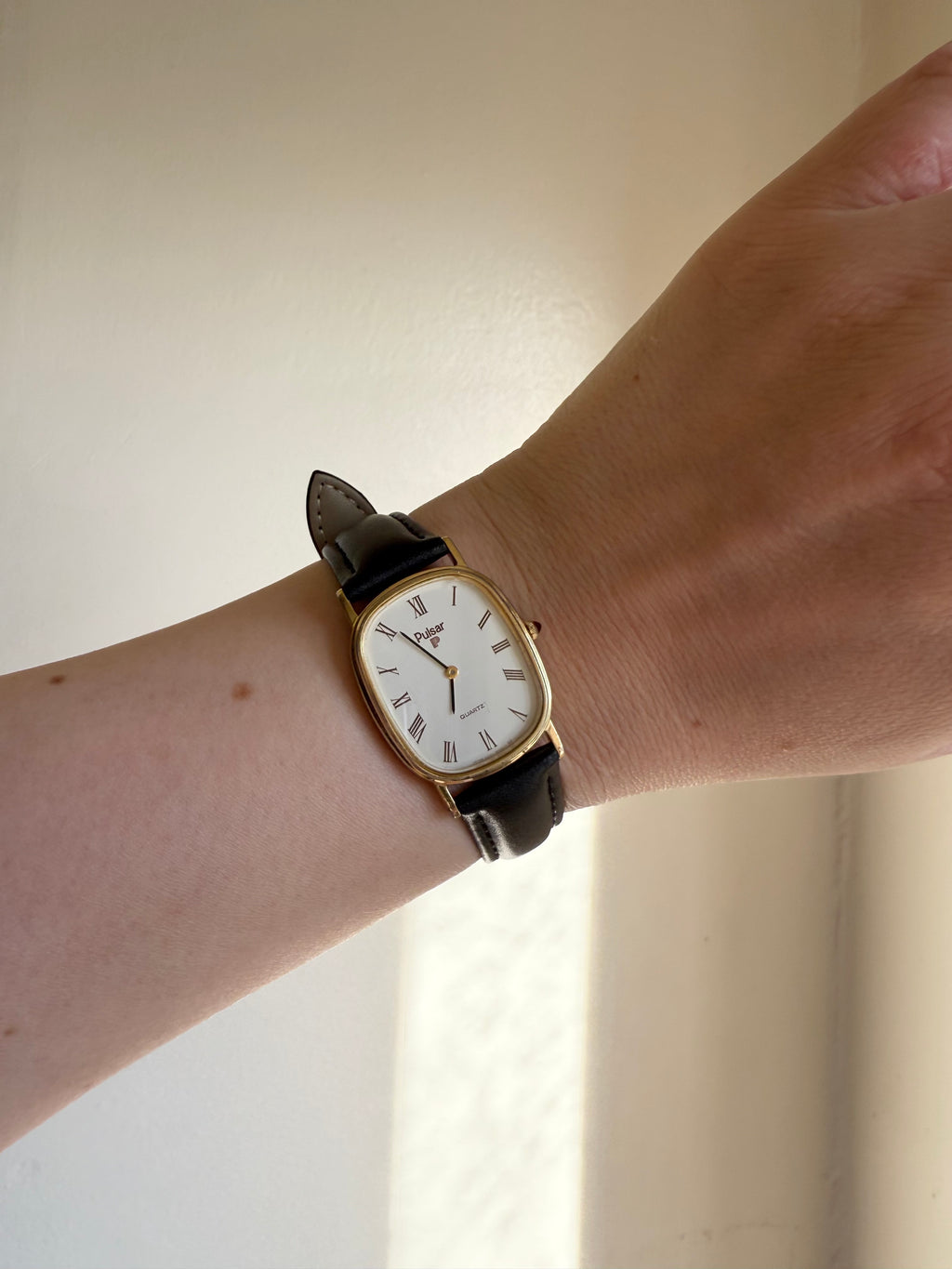 PULSAR by SEIKO Roman Numeral Chariot Quartz Watch