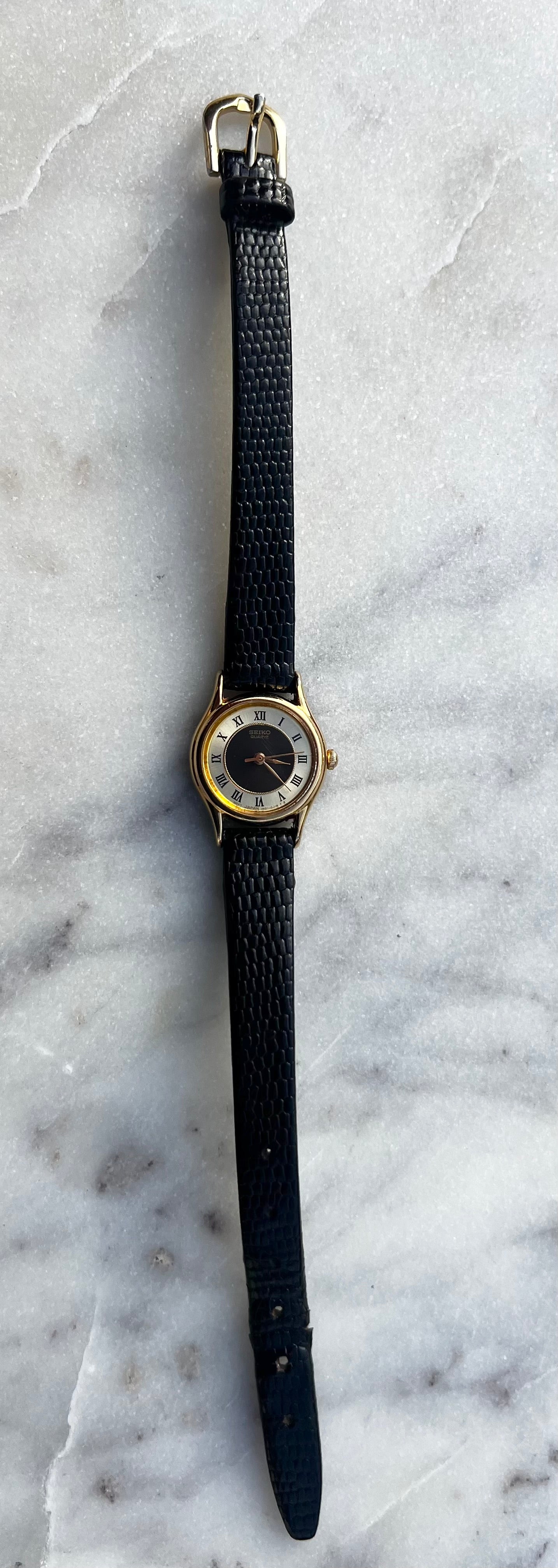 Seiko Quartz 20mm Bezel Roman Numeral Watch