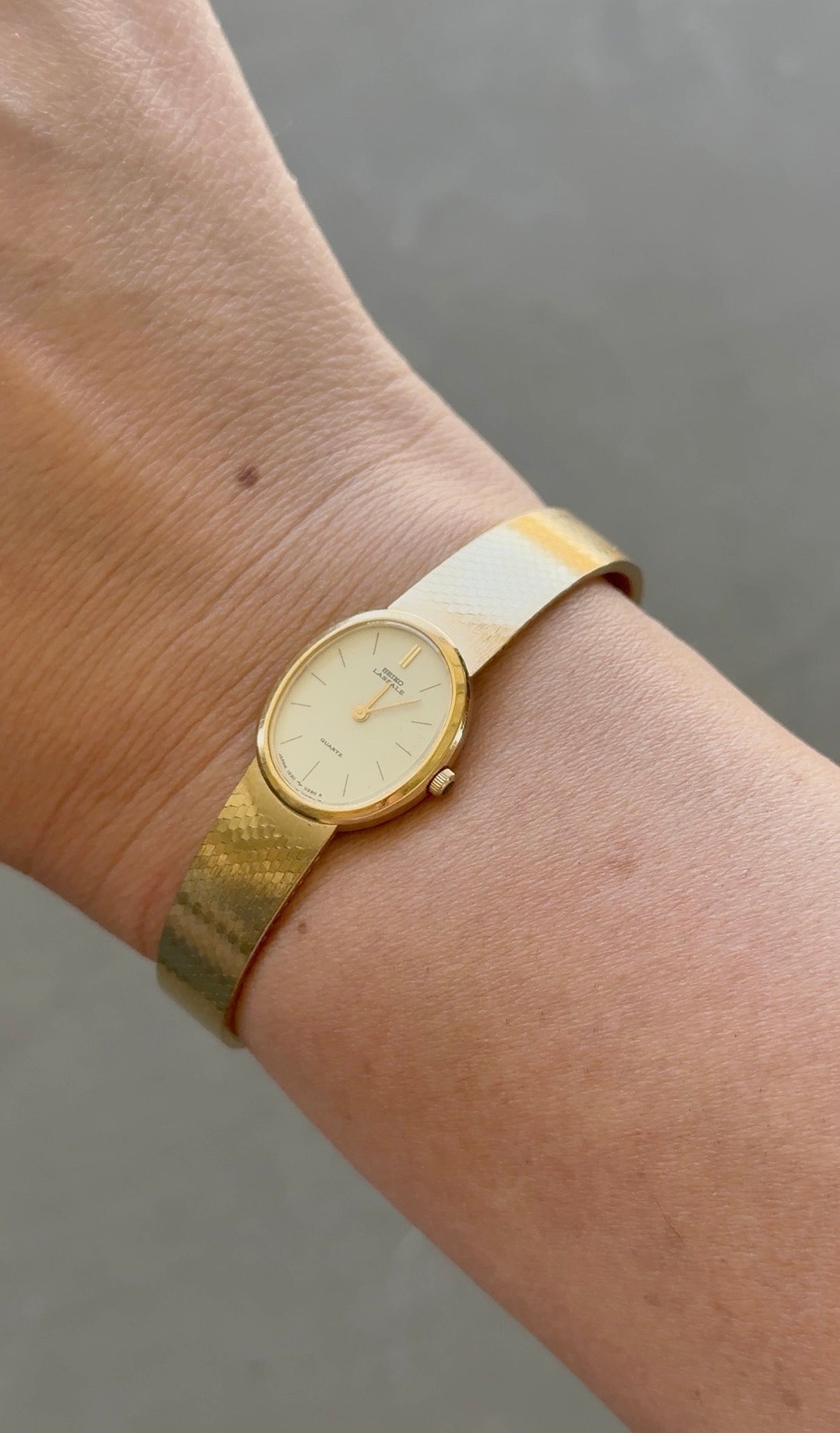 1983 Seiko Lassale Quartz Oval Watch