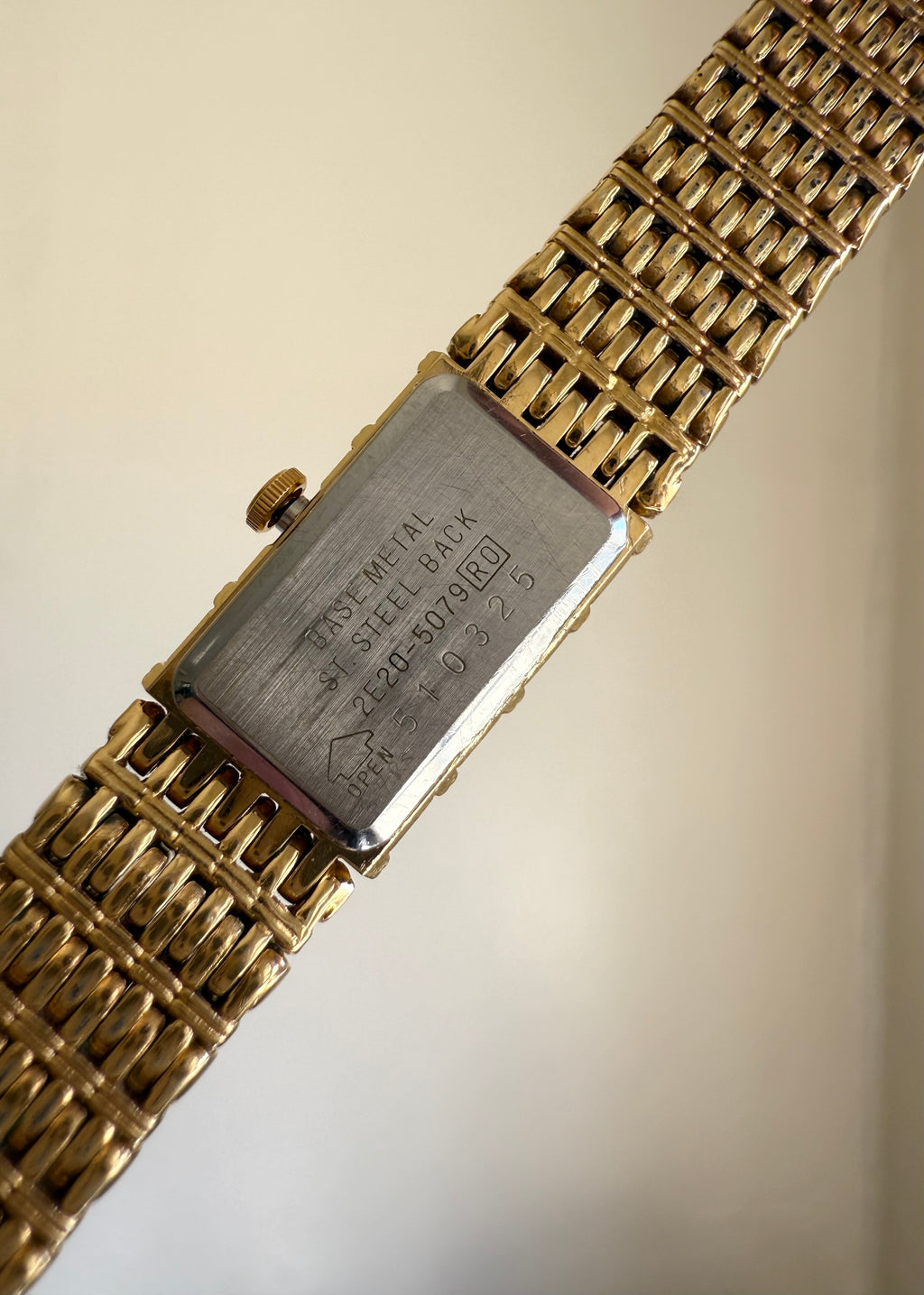 Seiko Gold Tone Vintage Gold Dial Quartz Watch