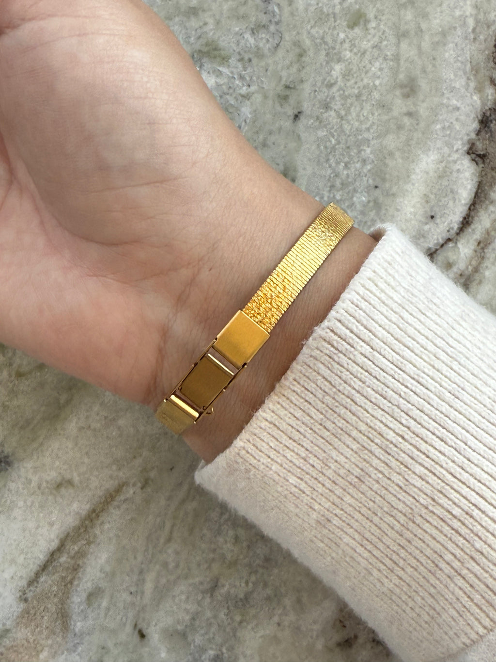 1995 Seiko Quartz Hexagon Gold Tone Watch