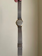 Seiko Vintage Black Dial Gold Tone Watch