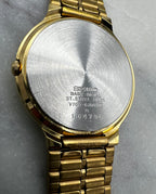 Seiko Vintage 90's SX Gold Tone Roman Gilt Dial Quartz Watch