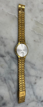 Seiko Vintage 90's SX Gold Tone Roman Gilt Dial Quartz Watch
