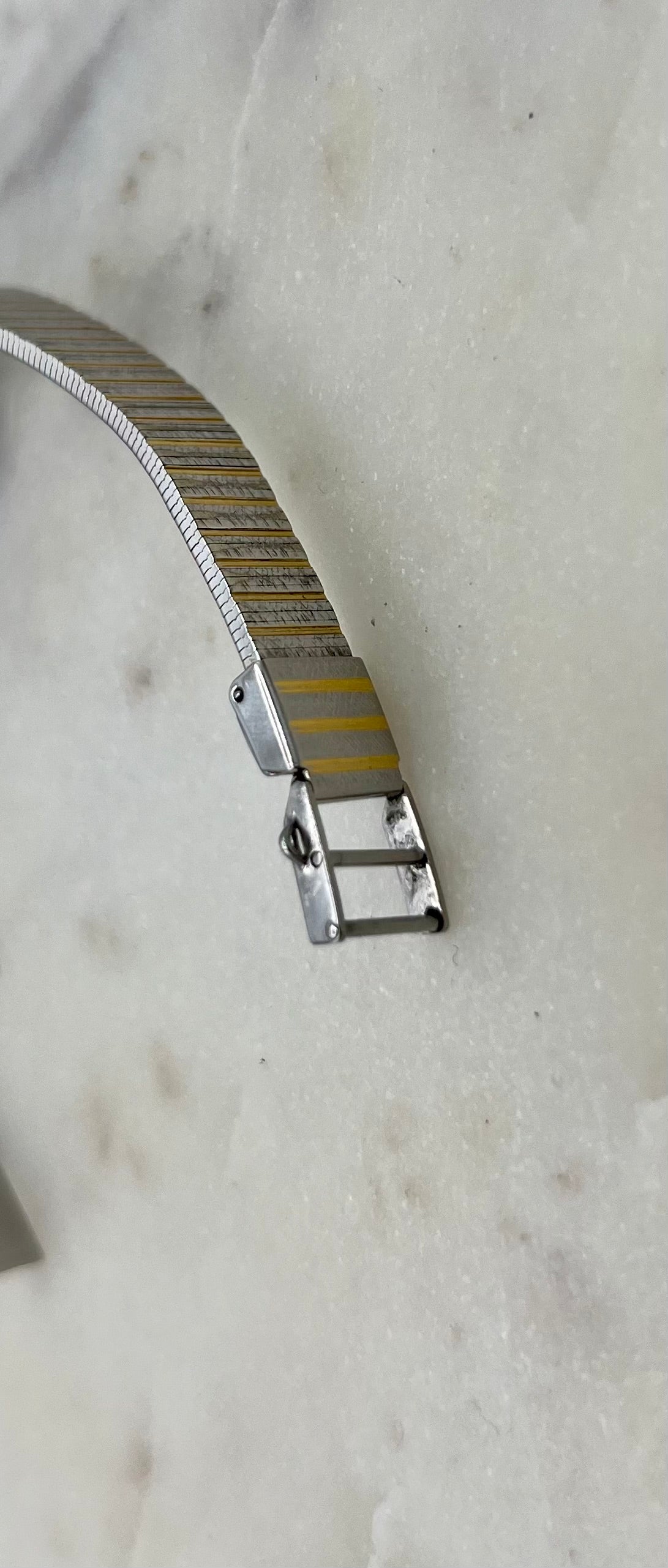 Seiko Vintage 80's Quartz Two Tone Octagon Bezel Watch (Good Condition)