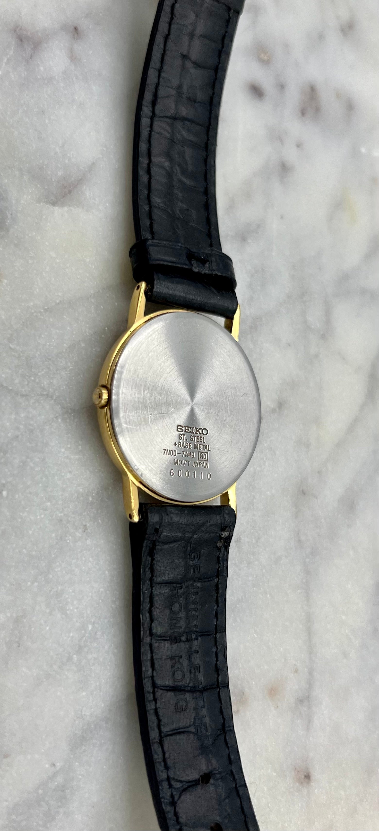 Seiko Vintage 90's Quartz Gold Tone Watch