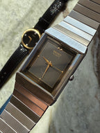1987 Seiko Quartz Silver Tone Tank Watch