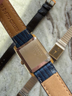 1978 Seiko Quartz Gold Tone Tank Watch