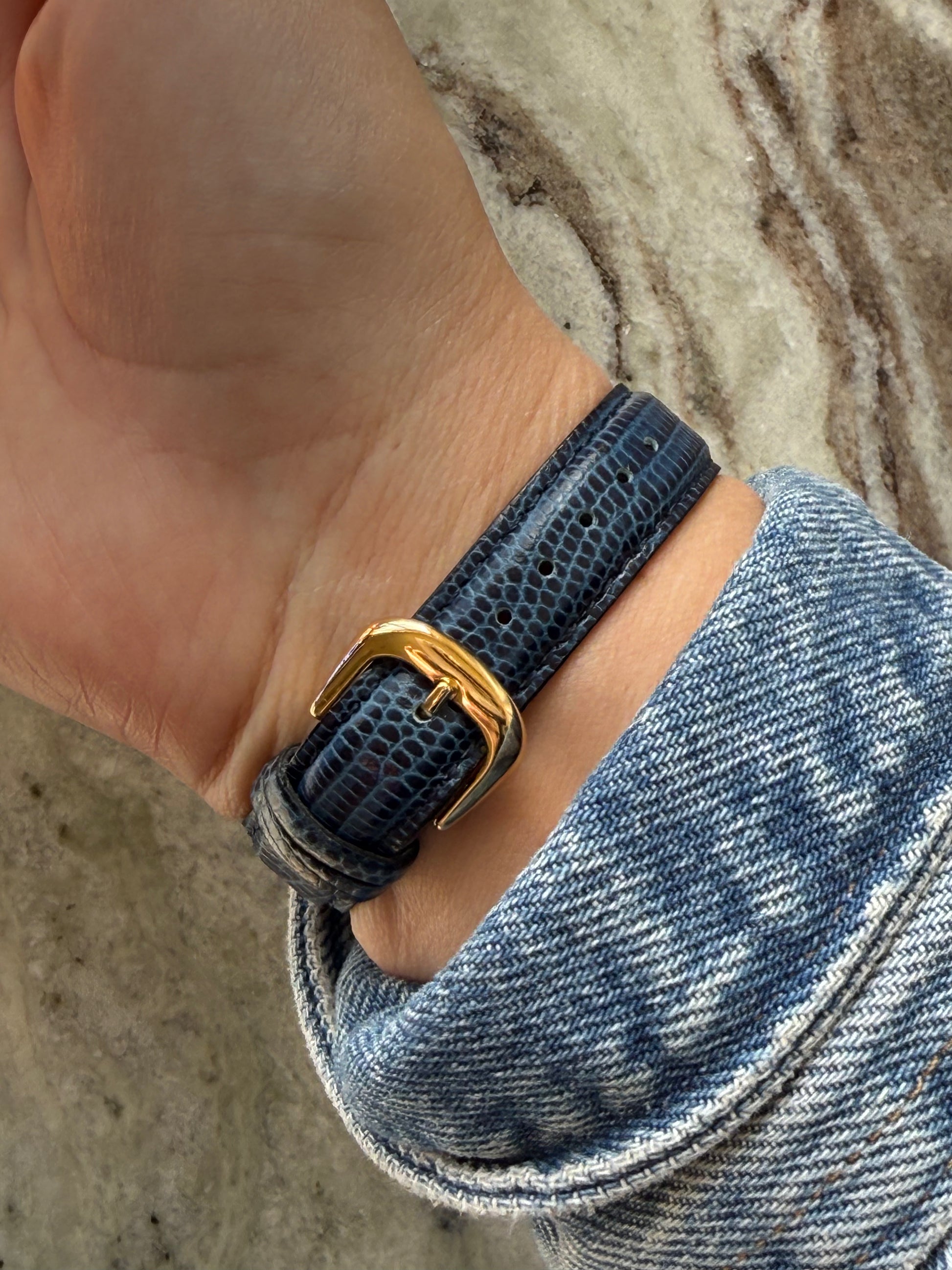 1978 Seiko Quartz Gold Tone Tank Watch