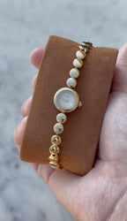 Nivada Grenchen Swiss Quartz Gold-Tone Bracelet Watch