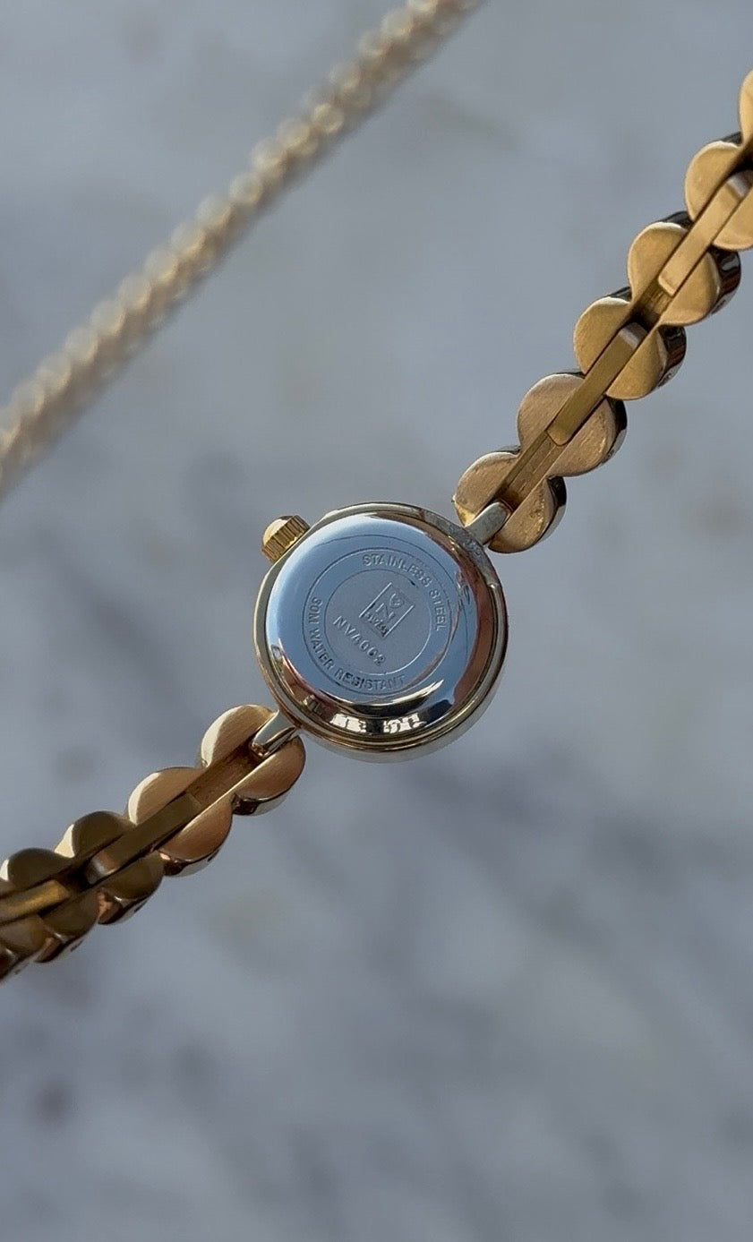 Nivada Grenchen Swiss Quartz Gold-Tone Bracelet Watch