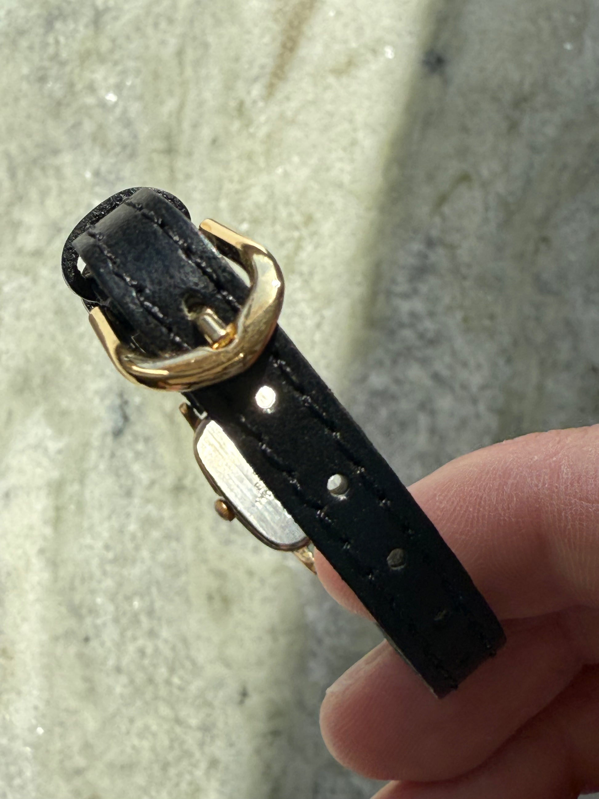 1990 Seiko Gold Tone Tank Watch