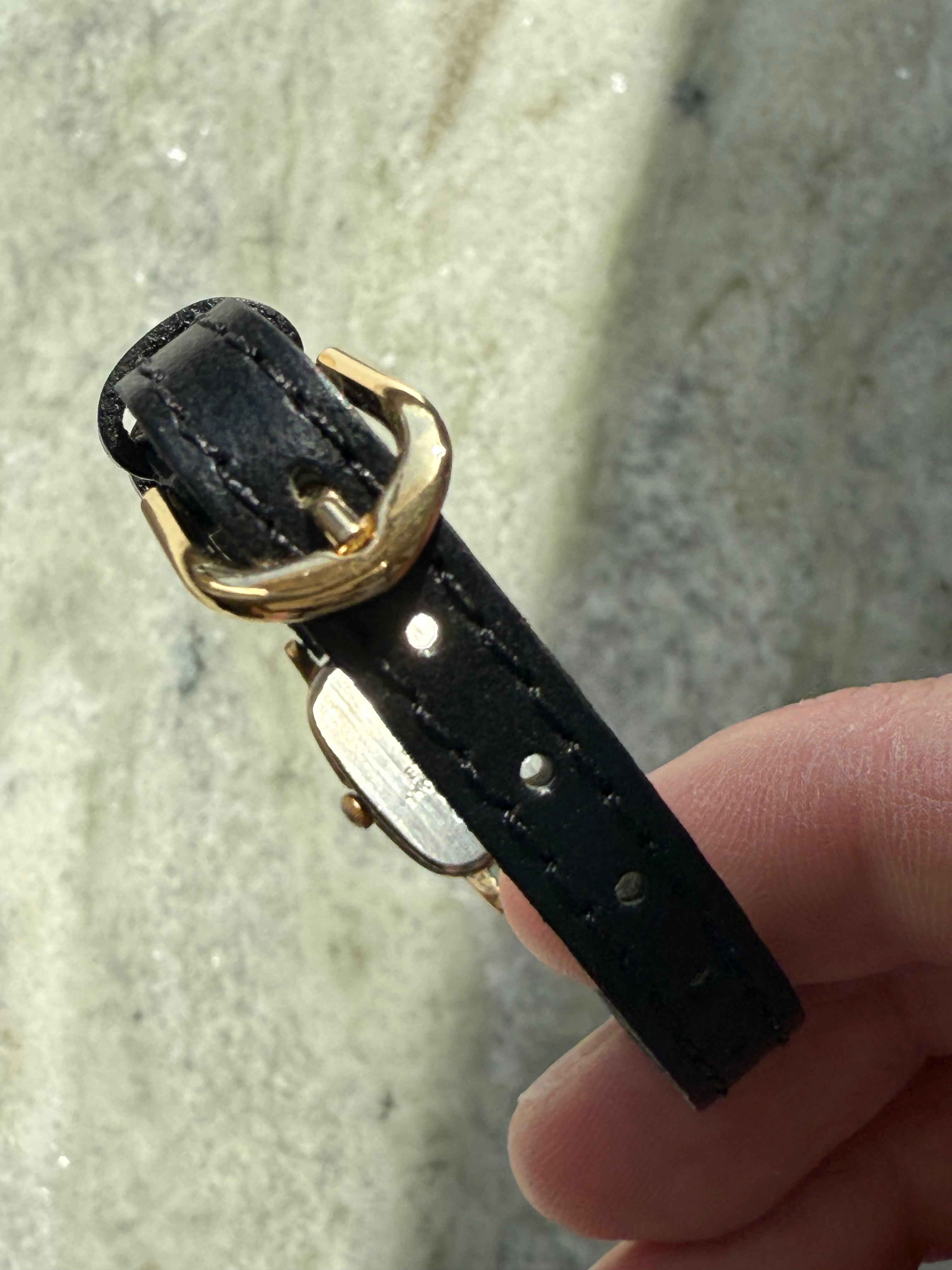 1990 Seiko Gold Tone Tank Watch