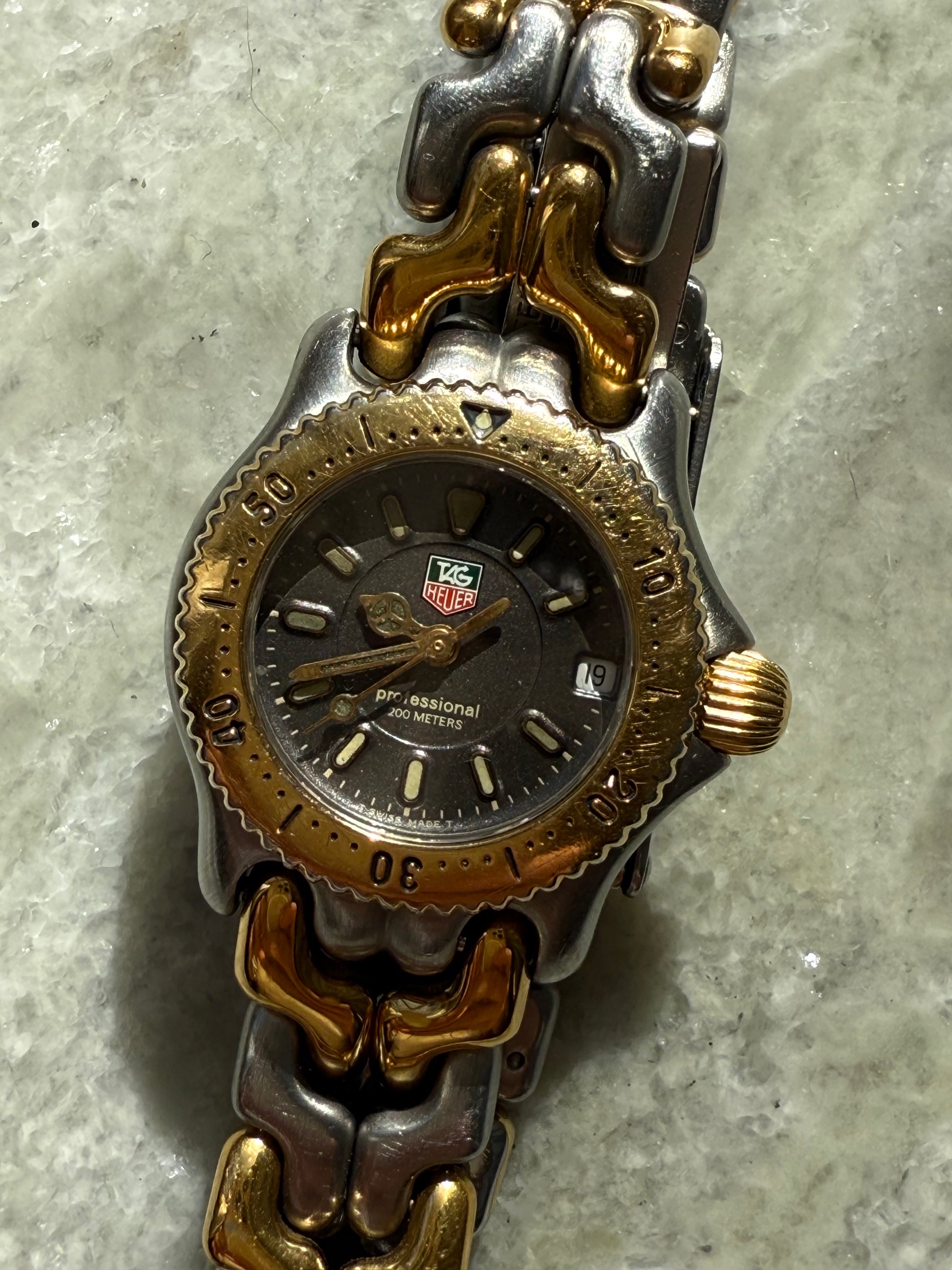 1990’s TAG Heuer WG1420-0 Two Tone SEL Professional 200m Watch