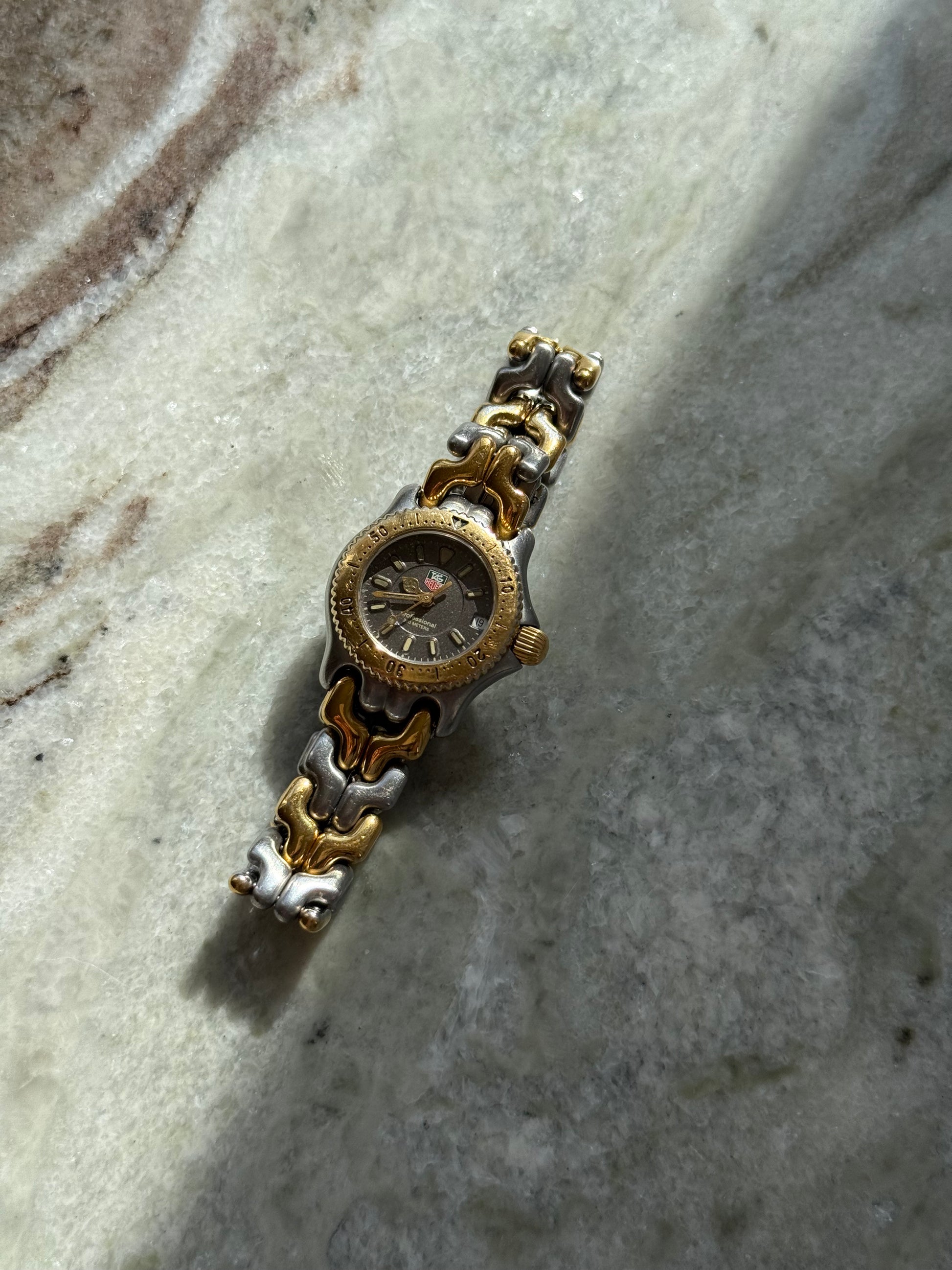 1990's TAG Heuer WG1420-0 Two Tone SEL Professional 200m 1990's TAG Heuer WG1420-0 Two Tone SEL Professional 200m