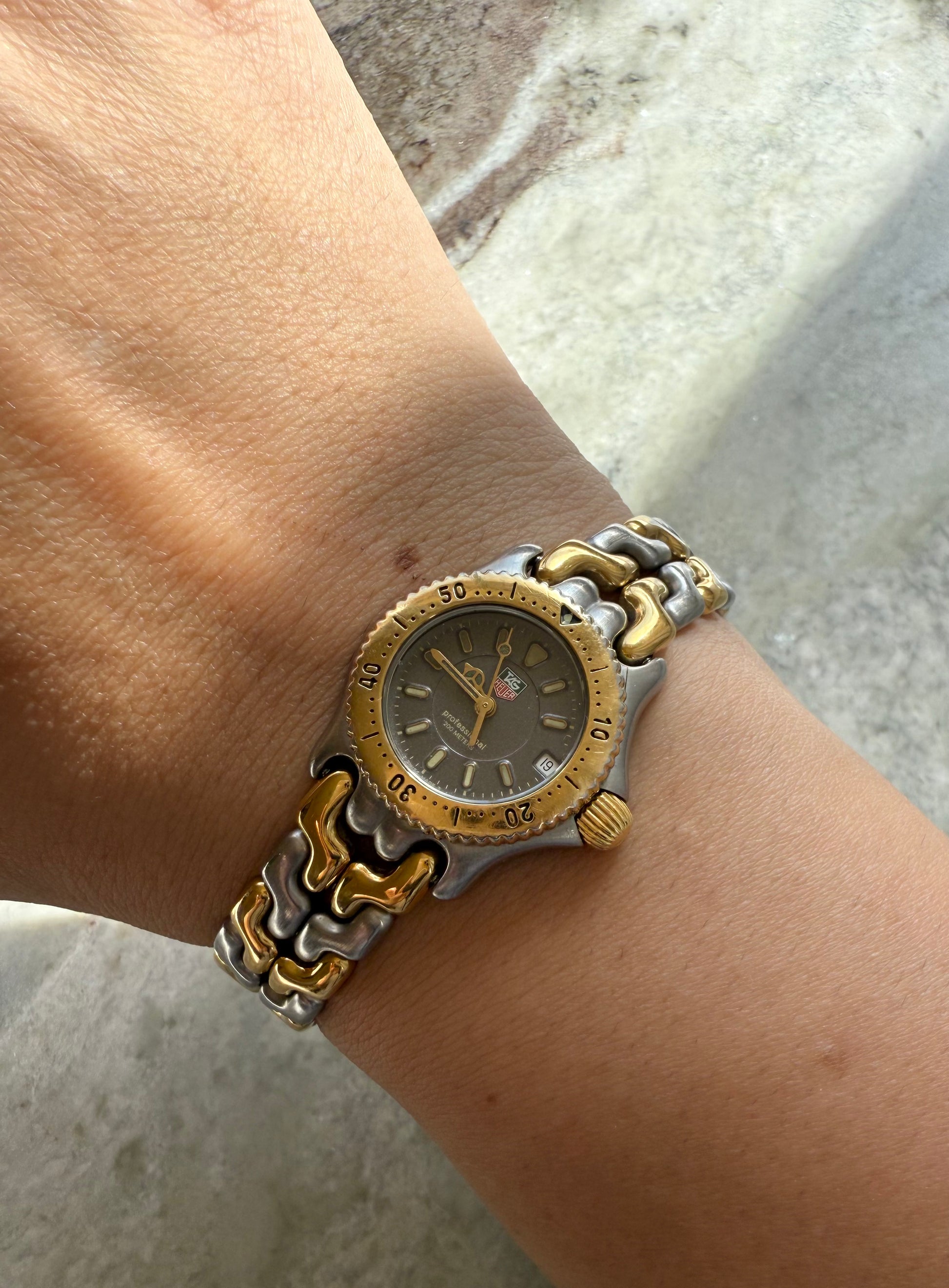 1990’s TAG Heuer WG1420-0 Two Tone SEL Professional 200m Watch