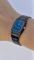 1984 Seiko Ani-Digi Quartz Two-Tone Tank Watch