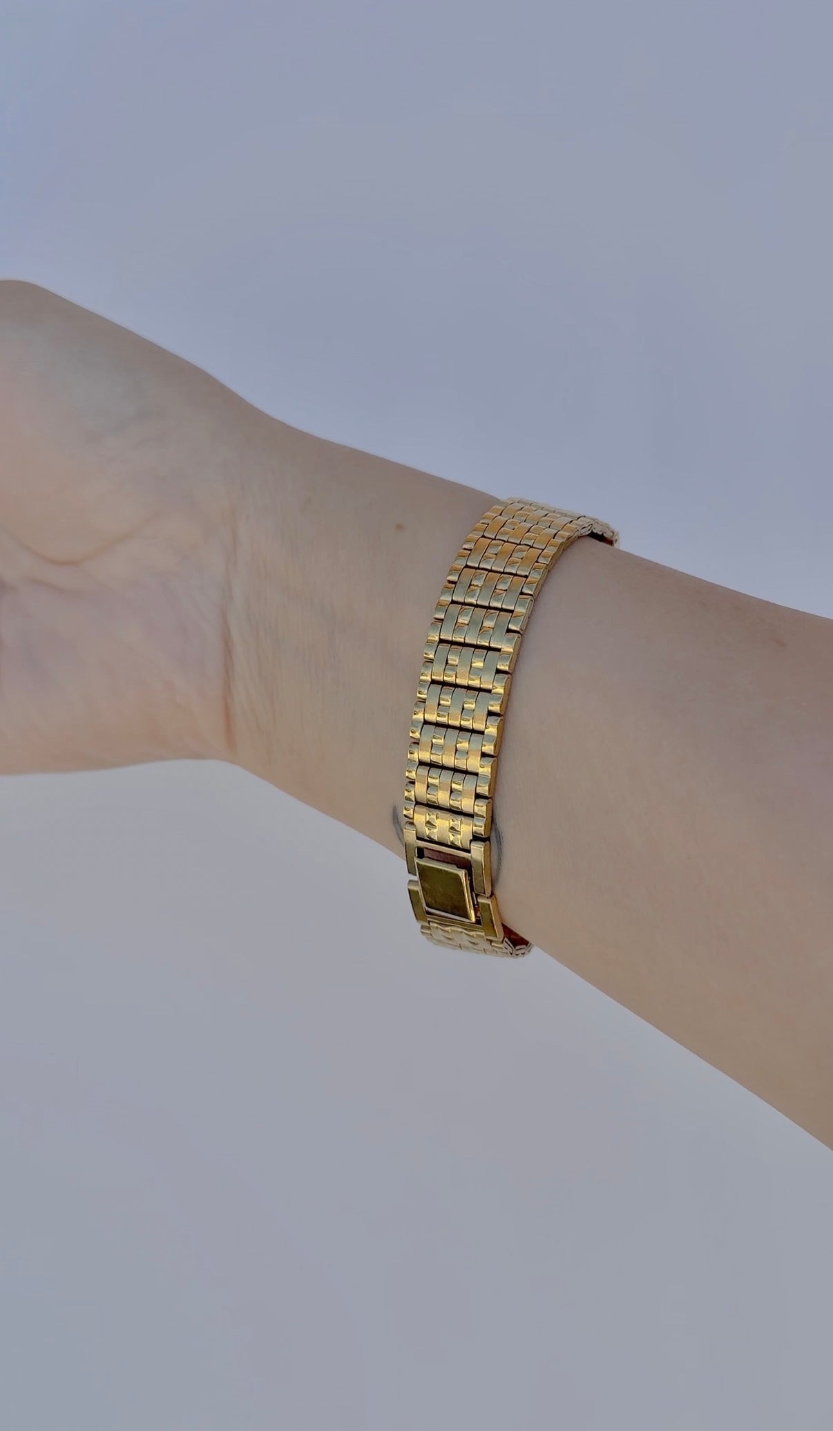 1983 Seiko Quartz Gold-Tone Tank Watch