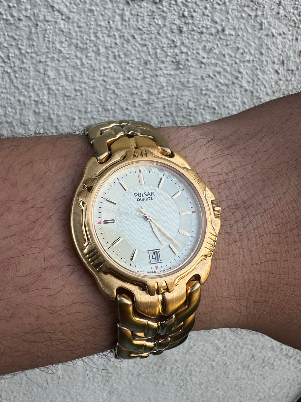 1994 Pulsar by Seiko Gold Tone Quartz Watch