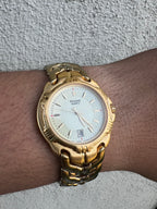 1994 Pulsar by Seiko Gold Tone Quartz Watch