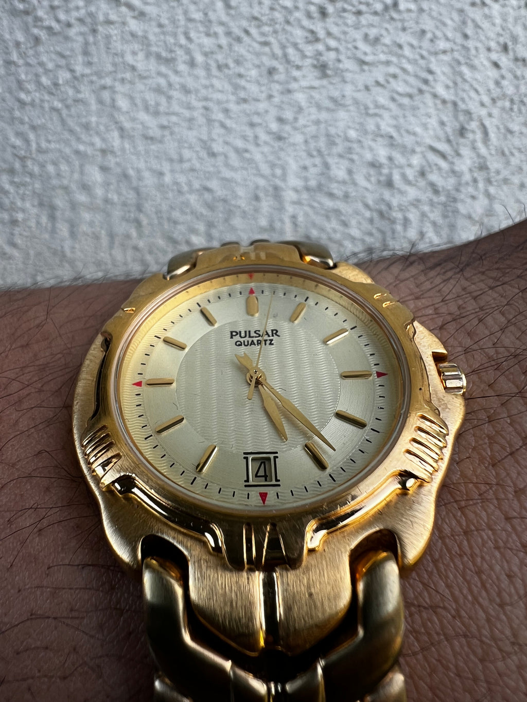 1994 Pulsar by Seiko Gold Tone Quartz Watch