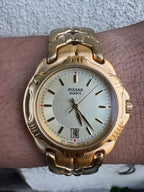 1994 Pulsar by Seiko Gold Tone Quartz Watch