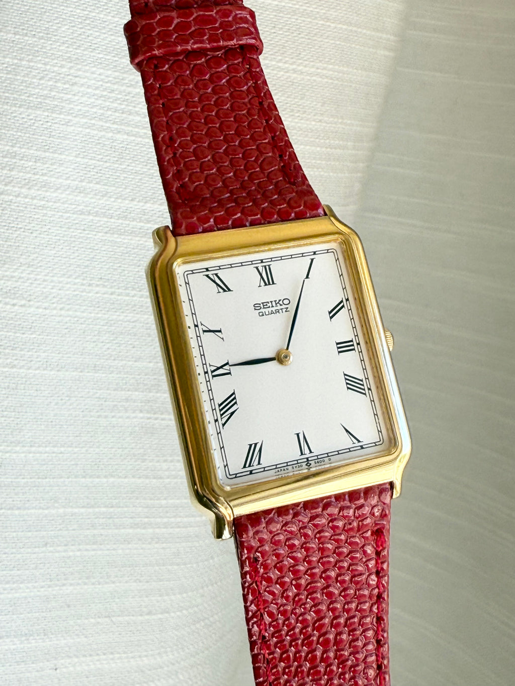 1988 Seiko Quartz Roman Numeral Tank Watch