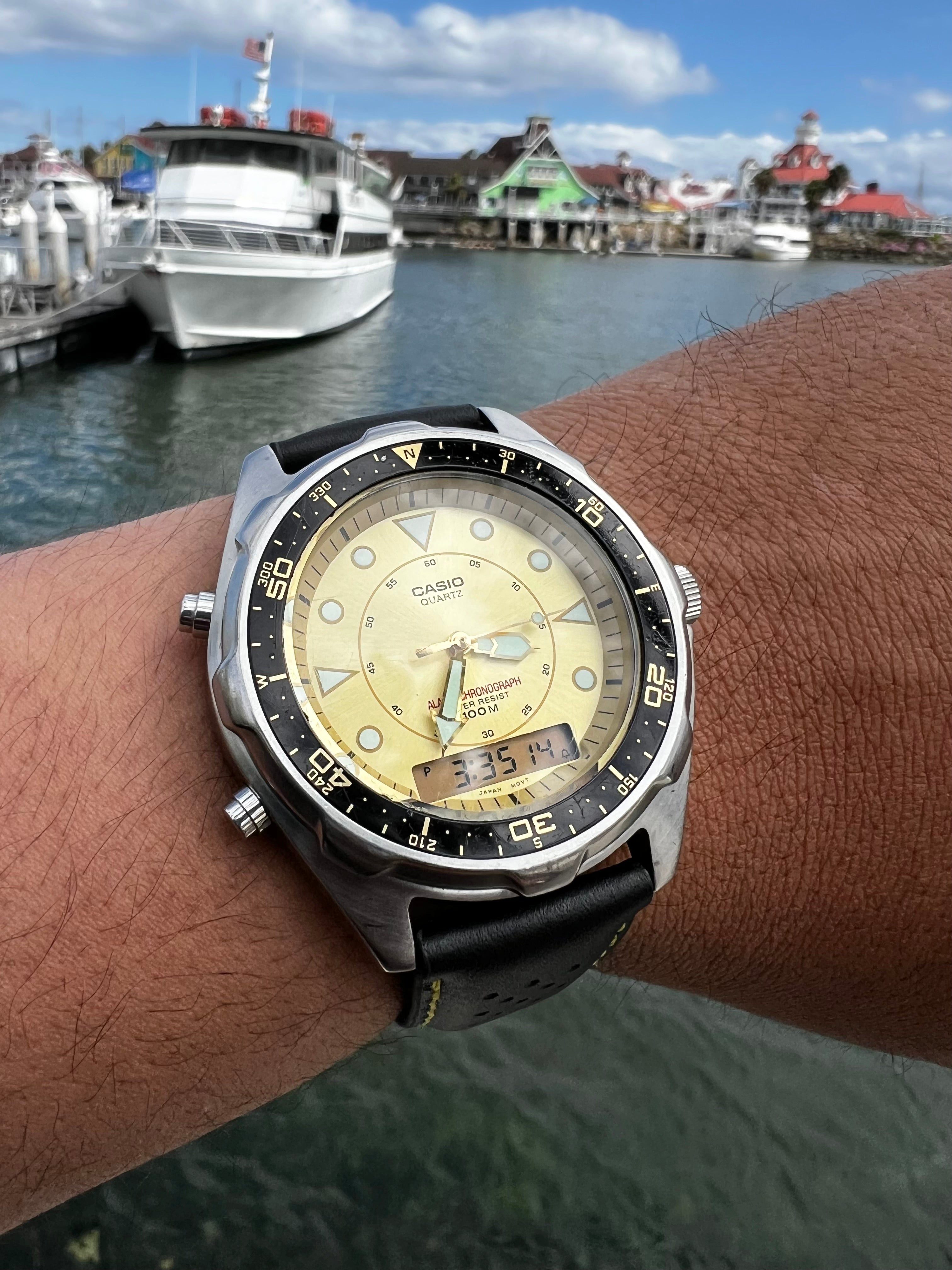 1990's Casio Quartz "Arnie" AMW - 320R Chronograph Watch