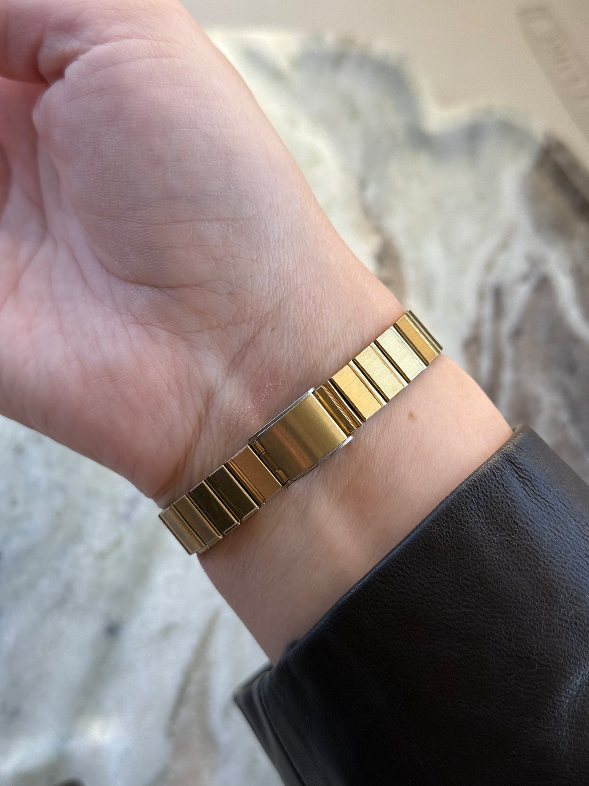 1989 Seiko Quartz Roman Numeral Tank Watch