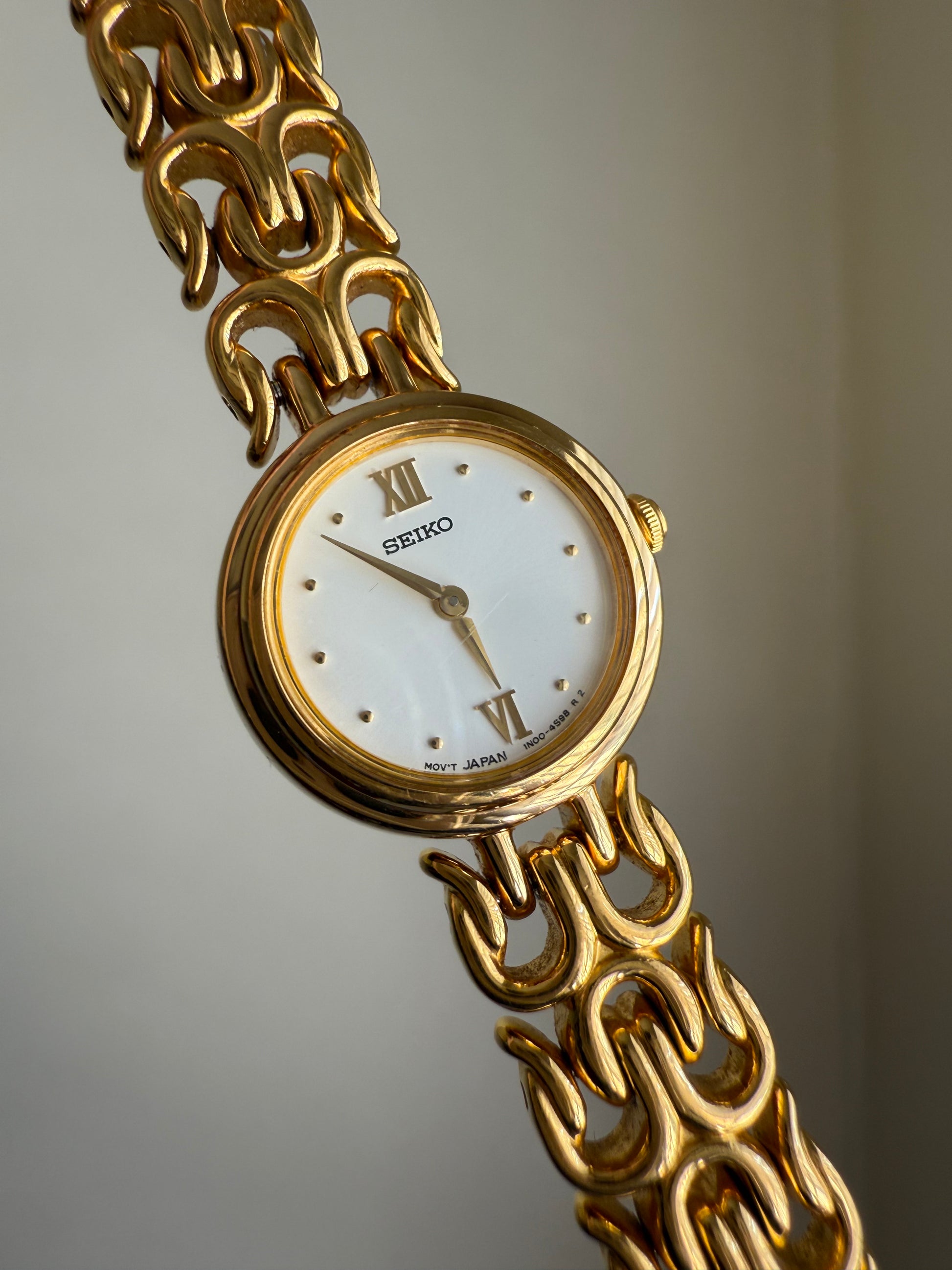 1998 Seiko Movt Japan Gold Tone Bracelet Watch