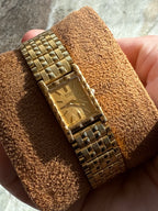 1994 Seiko Quartz Gold Tone Tank Watch