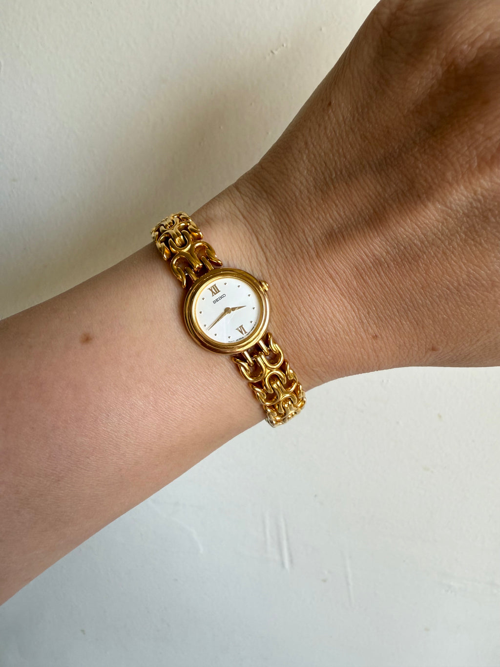 1998 Seiko Movt Japan Gold Tone Bracelet Watch