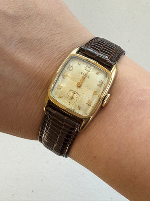 1950’s Elgin Mechanical Gold Plated Tank Watch