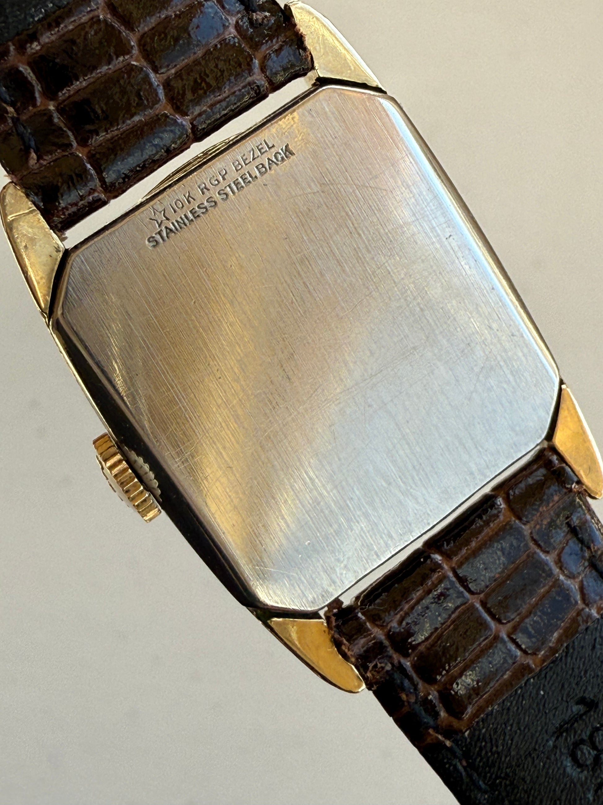 1950’s Elgin Mechanical Gold Plated Tank Watch