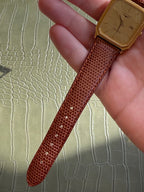 1980’s Longines Quartz Gold Plated Tank Watch