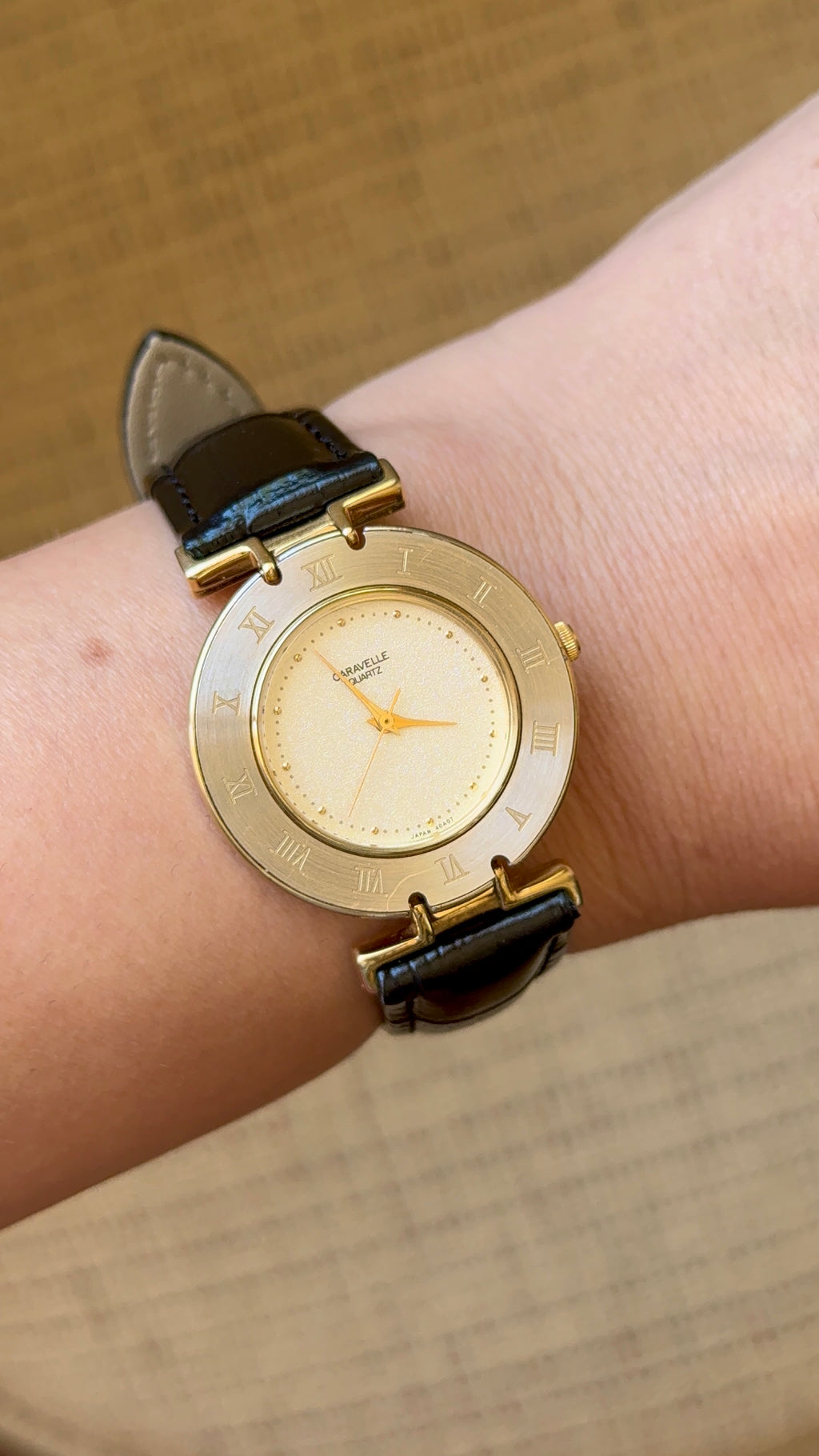 1990 Caravelle By Bulova Roman Watch