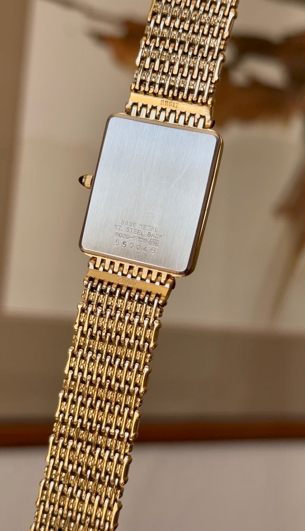 1985 Seiko Quartz Gold Tone Tank Watch