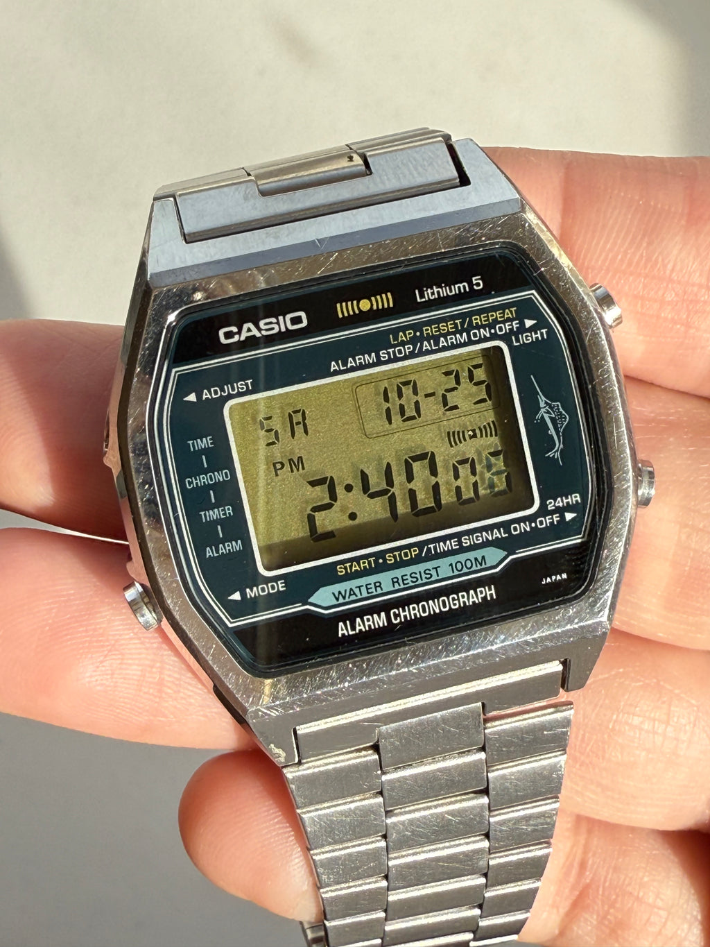 1980’s “Marlin” Casio Alarm Chronograph Digital Watch