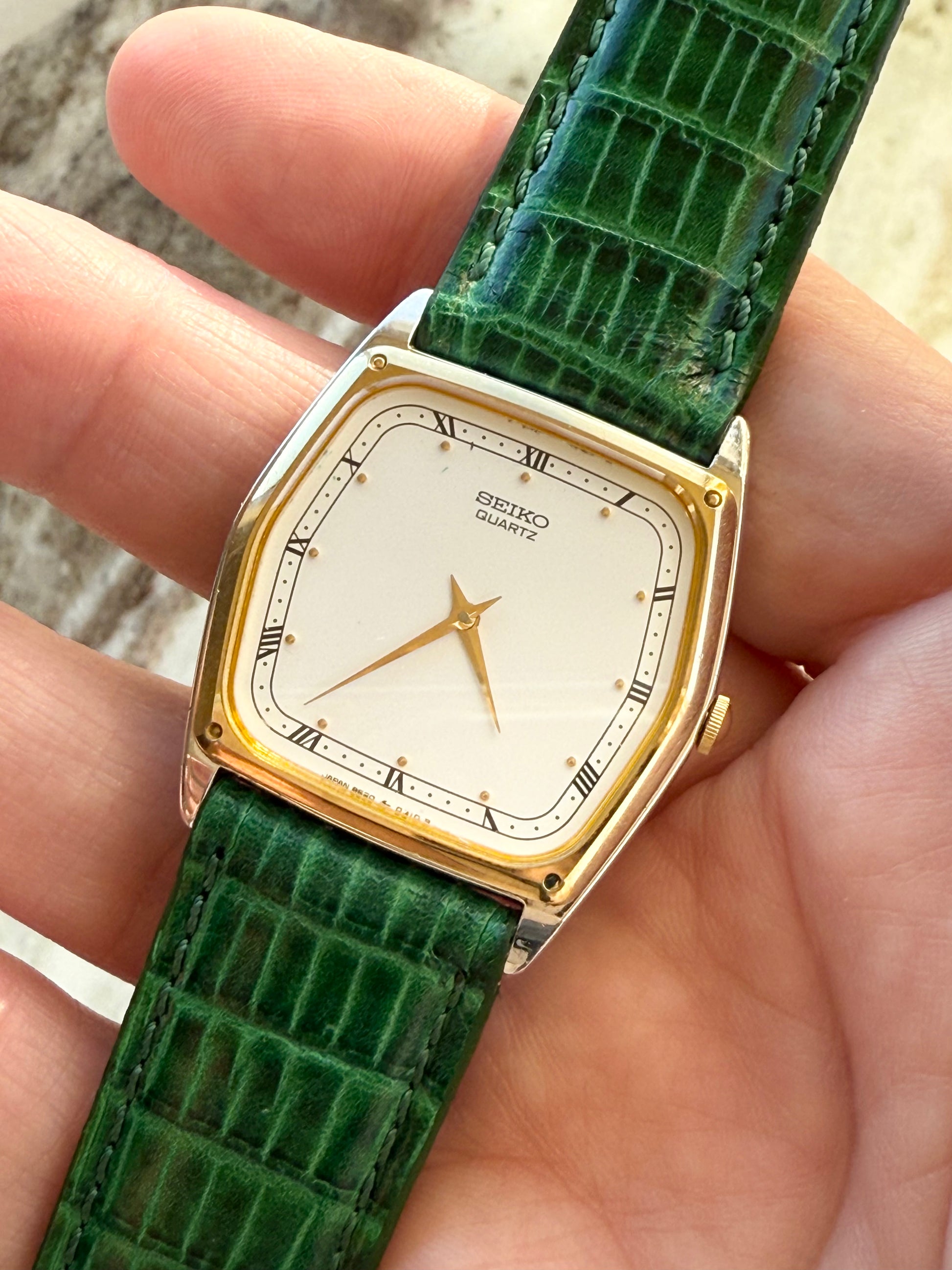 1982 Seiko Quartz Hexagon Tank Watch