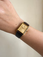 1985 Seiko Quartz Gold Tone Tank Watch