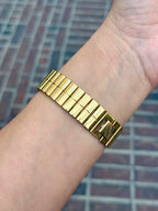 1989 Seiko Quartz Octagon Gold Tone Tank Watch