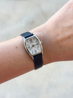 1994 Seiko Pulsar MOP Tonneau Tank Watch