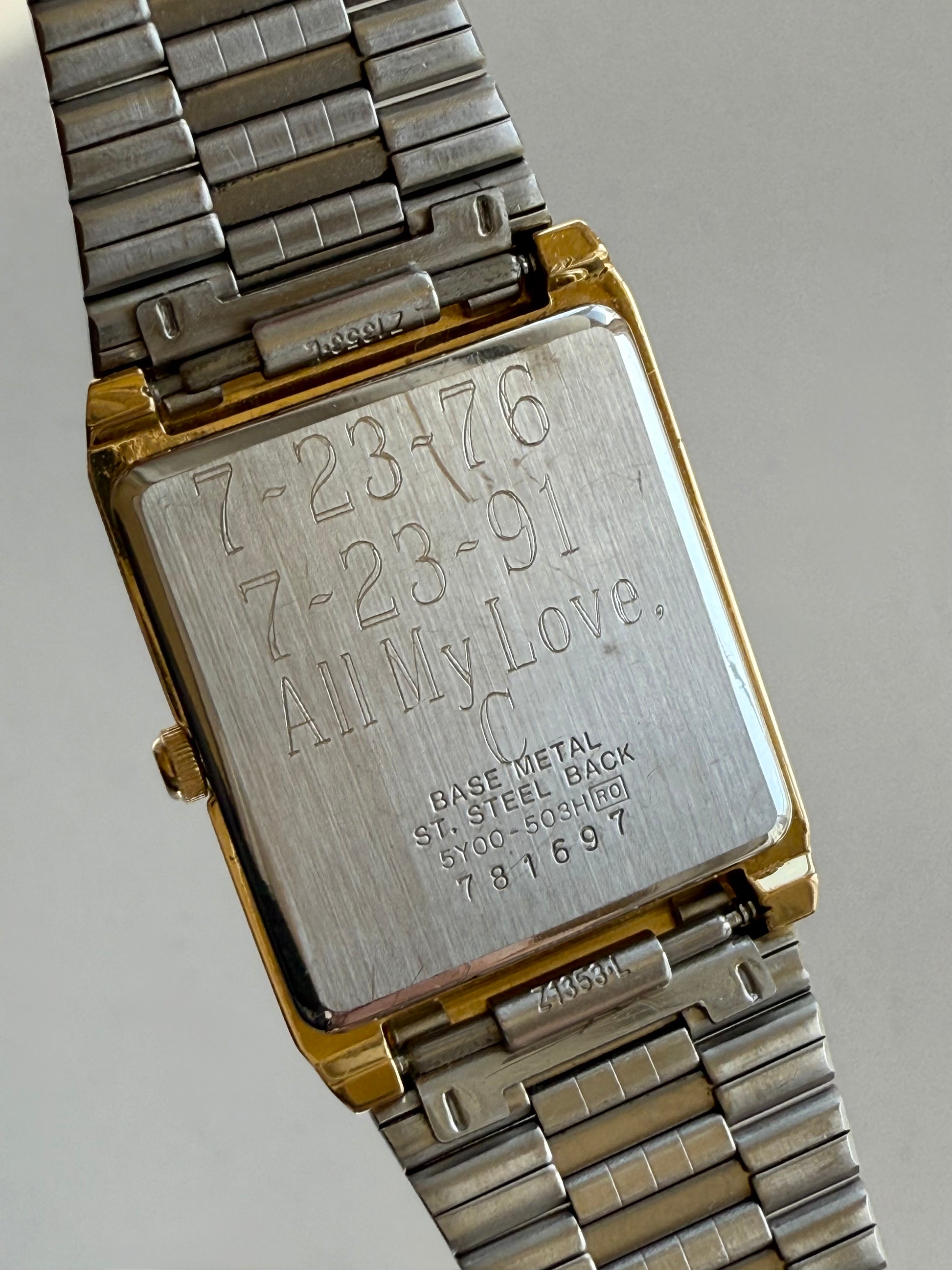 1987 Seiko Quartz “All My Love” Polo Tank Watch