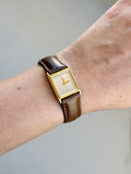1984 Seiko Quartz Gold Tone Tank Watch